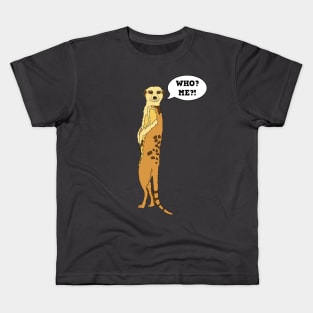 MEERKAT ANIMAL SAVANA SAVANNAS DESERT WHO? ME? KIDS Kids T-Shirt